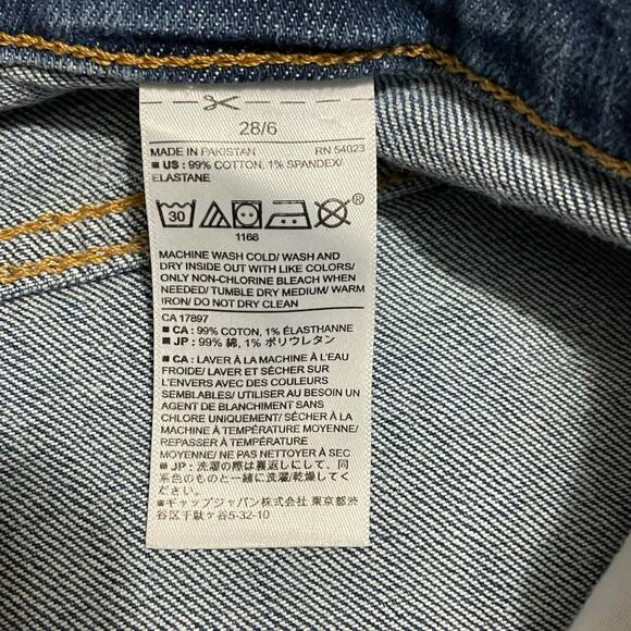 Banana Republic Womens Jeans 6 Blue Distressed Low Rise Relaxed Girlfriend Denim - Picture 7 of 12